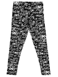 Smile Yes Leggings da bambina con stampa scritte