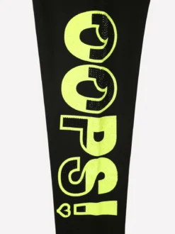 Smile Yes Leggings sportivi da bambina con interno in pile