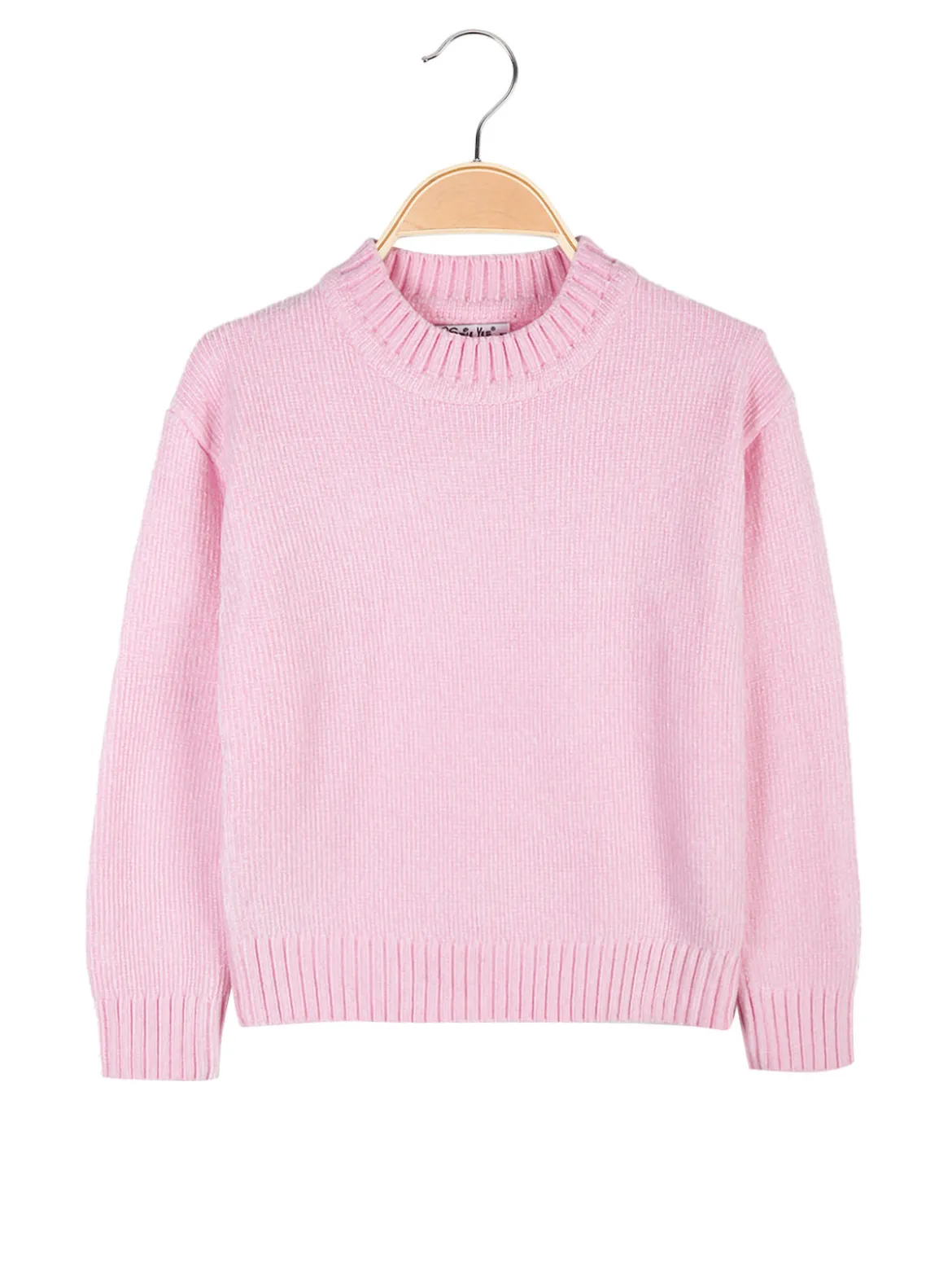 Smile Yes Maglione girocollo da bambina in ciniglia