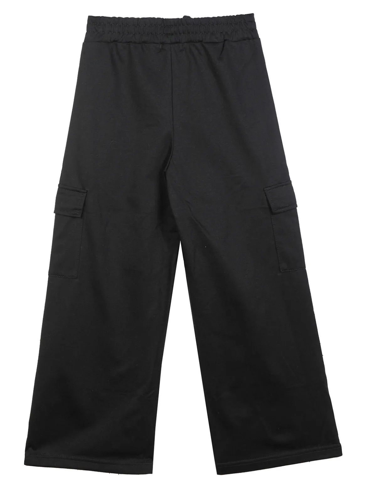 Smile Yes Pantaloni da bambina a gamba larga con tasconi