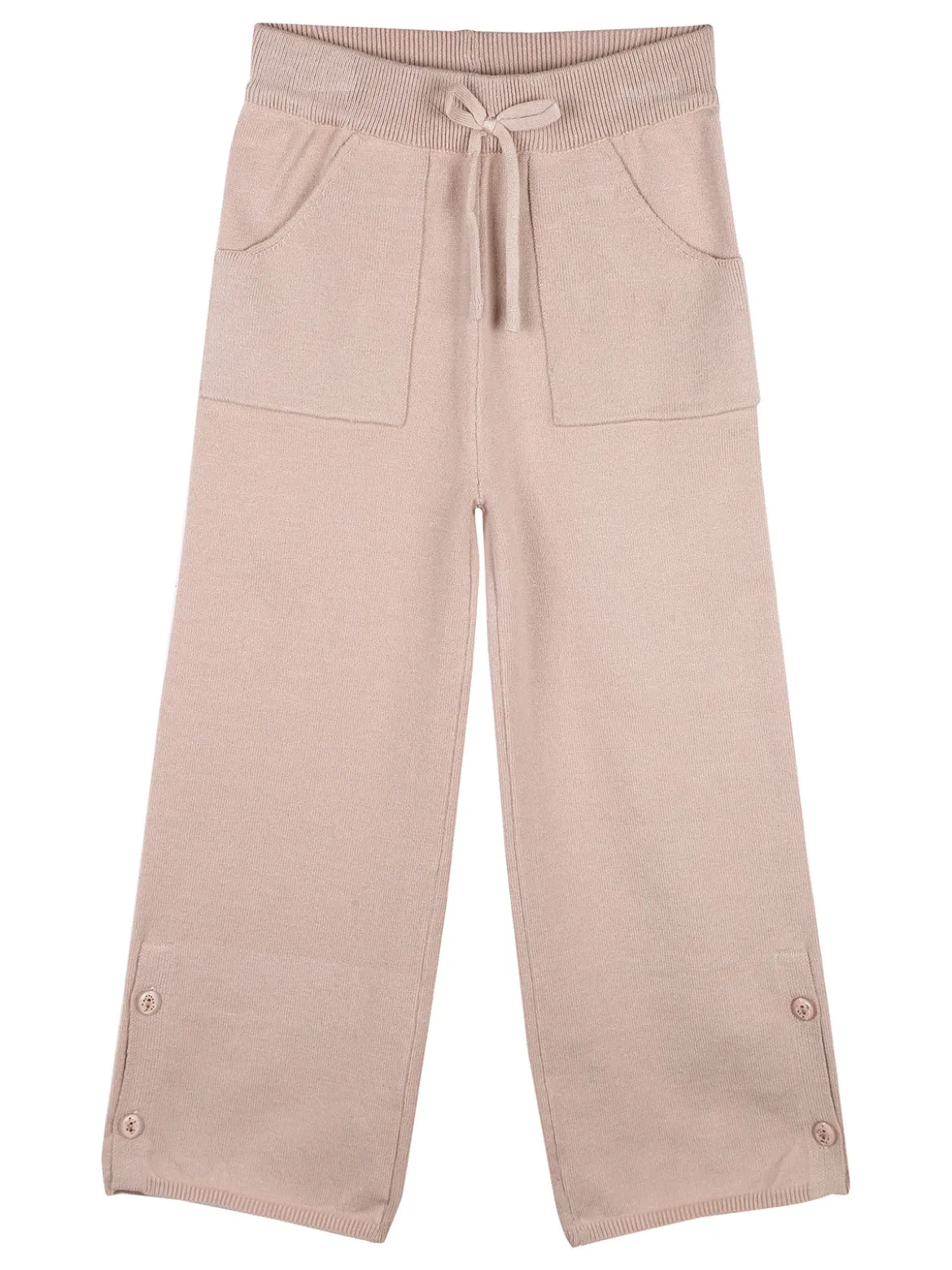 Smile Yes Pantaloni da bambina in maglia a gamba larga
