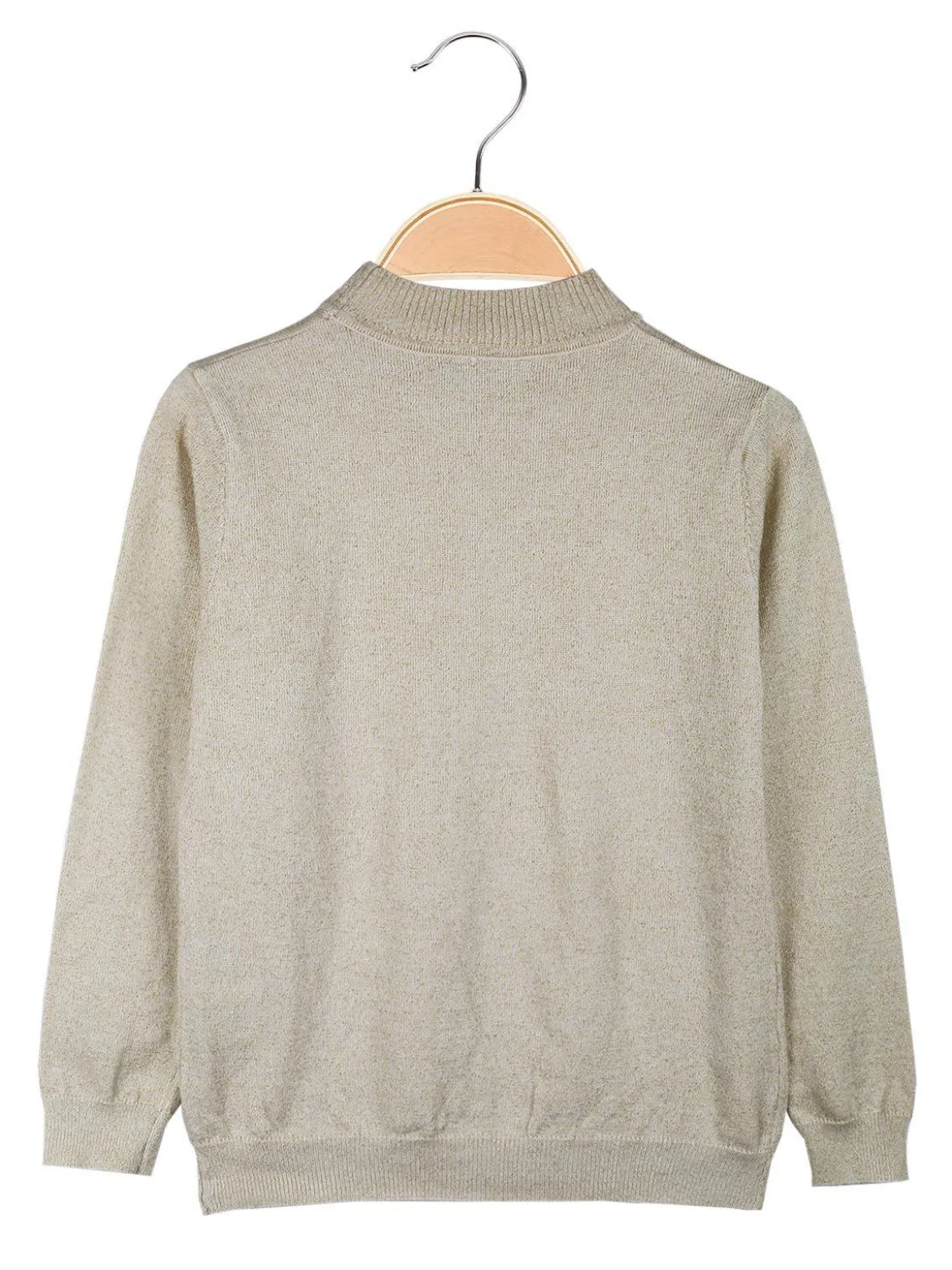 Smile Yes Pullover accollato da bambina in lurex