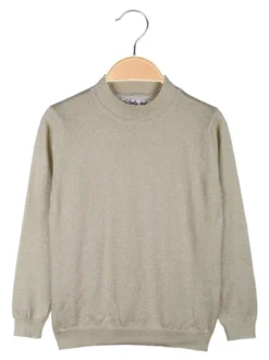 Smile Yes Pullover accollato da bambina in lurex