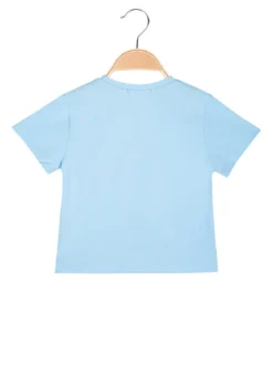Smile Yes T-shirt cropped da bambina con cuore di strass