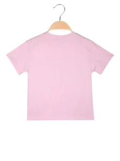 Smile Yes T-shirt da bambina con stampa fiocco e strass