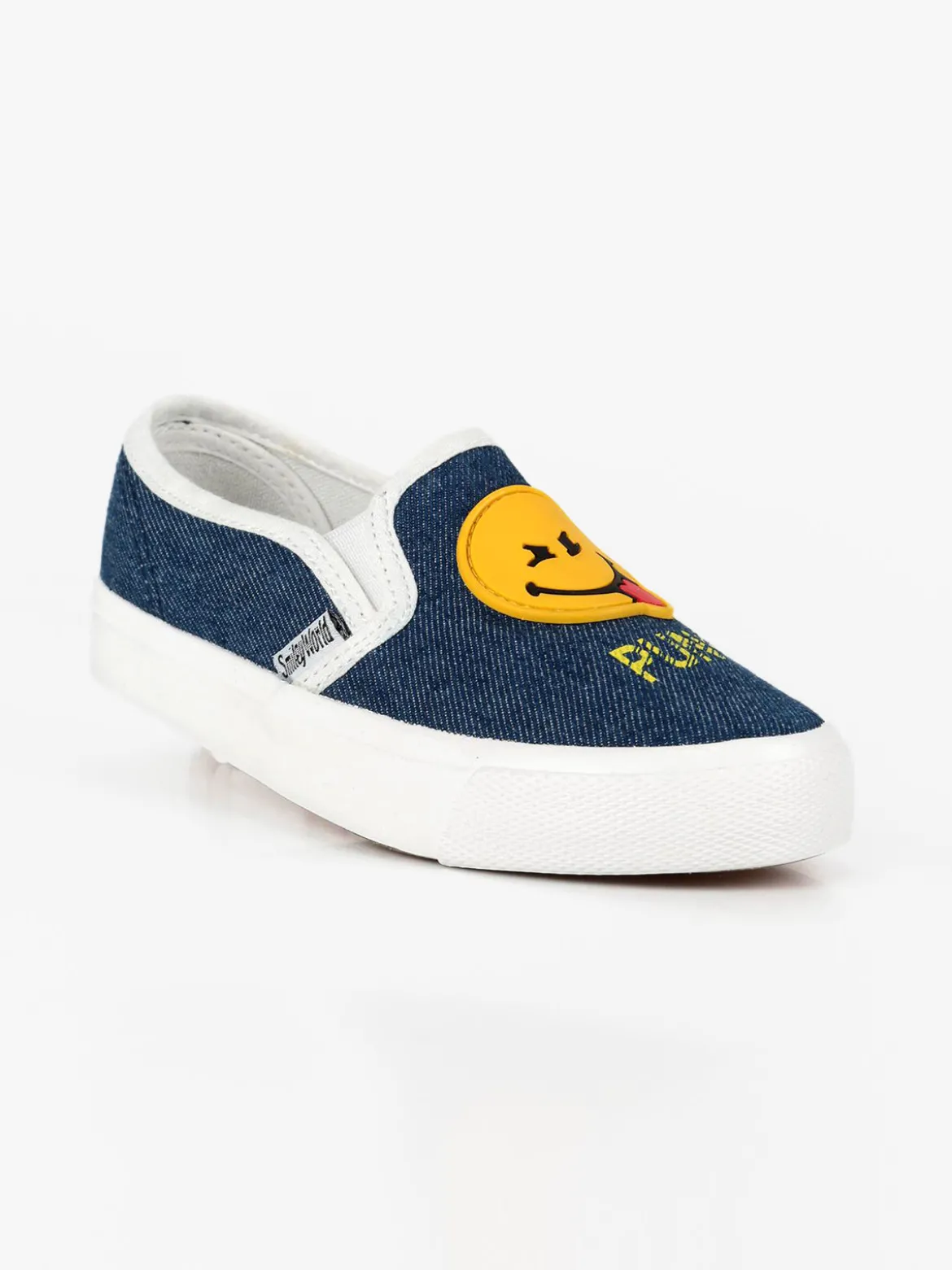 Smiley World Scarpe basse senza lacci effetto jeans