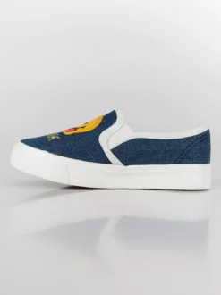 Smiley World Scarpe basse senza lacci effetto jeans