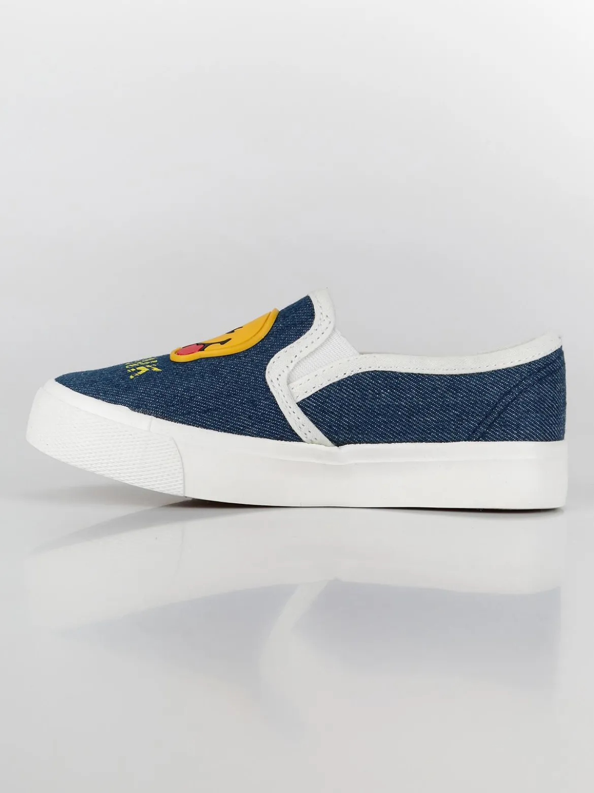 Smiley World Scarpe basse senza lacci effetto jeans
