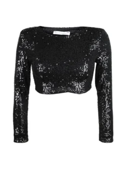 Sofy'S Chic Maglia cropped con paillettes