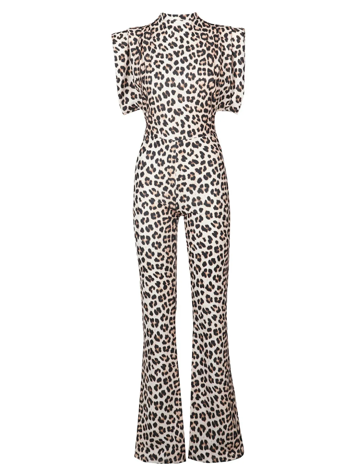 Sofy'S Chic Tuta jumpsuite maculata a maniche corte