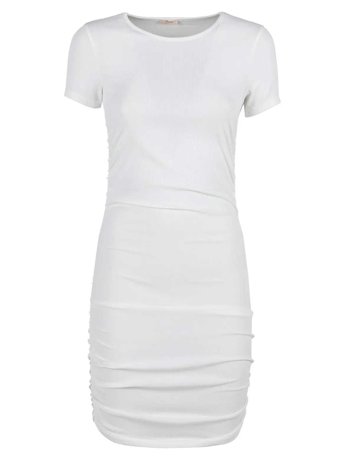 Sofy'S Chic Vestito donna mini arricciato a maniche corte