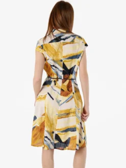 Solada Abito a camicia da donna smanicato con stampe - multicolore