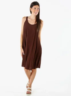 Solada Abito corto da donna oversize a spalla stretta - moro