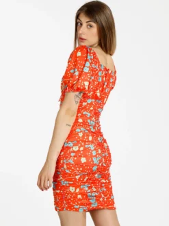 Solada Abito donna a tubino drappeggiato multicolor