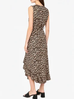 Solada Abito smanicato da donna animalier asimmetrico - multicolore