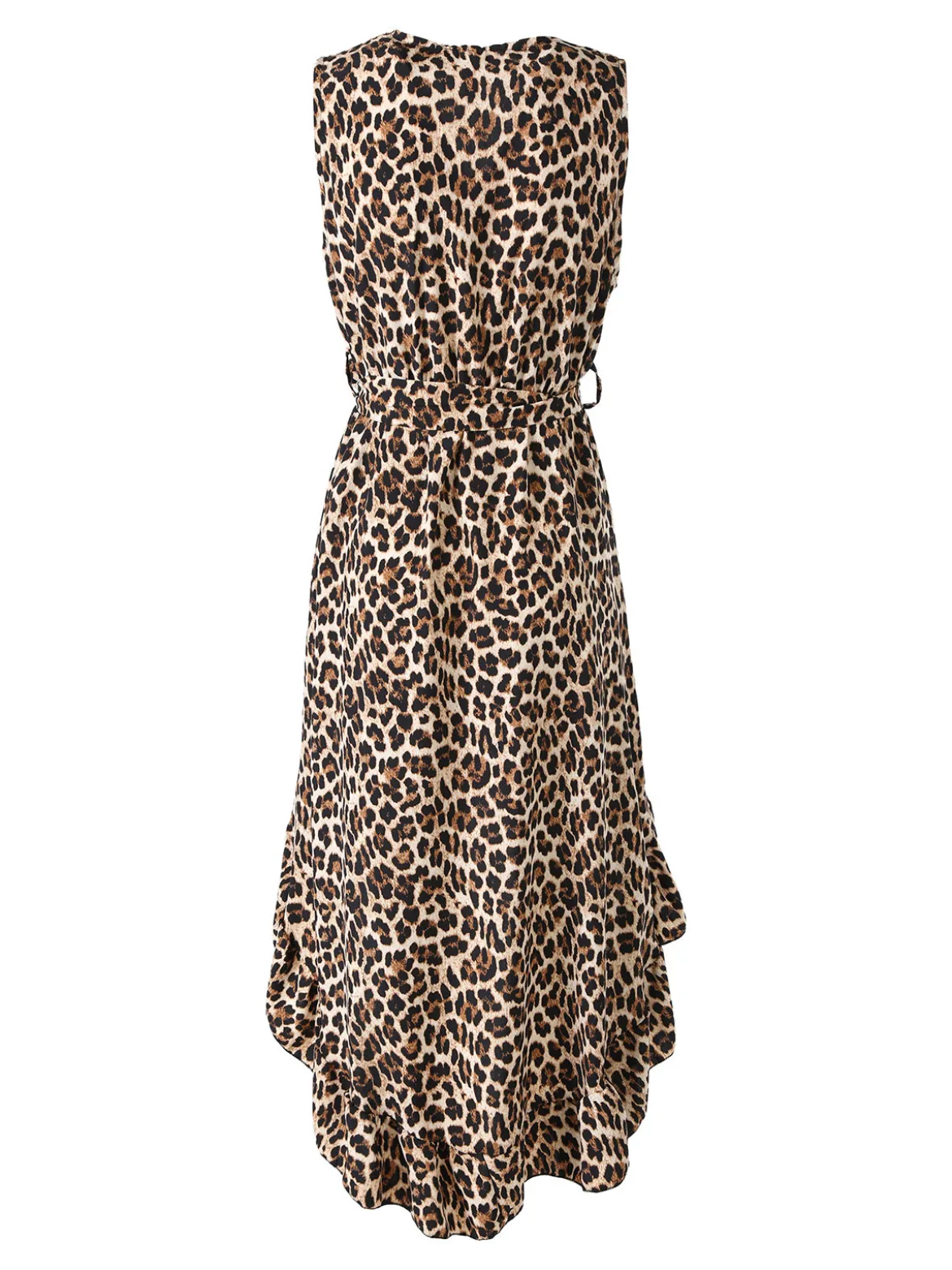 Solada Abito smanicato da donna animalier asimmetrico - multicolore