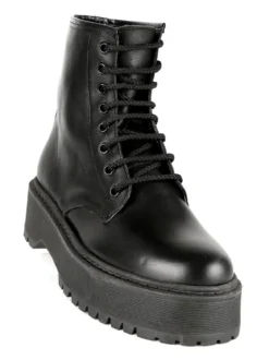 Solada Anfibi in pelle donna con platform