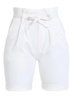 Solada Bermuda donna in cotone vita alta