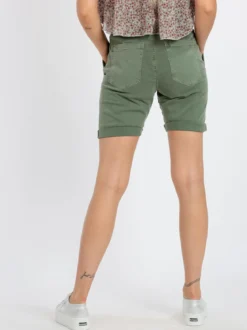 Solada Bermuda donna in cotone vita alta