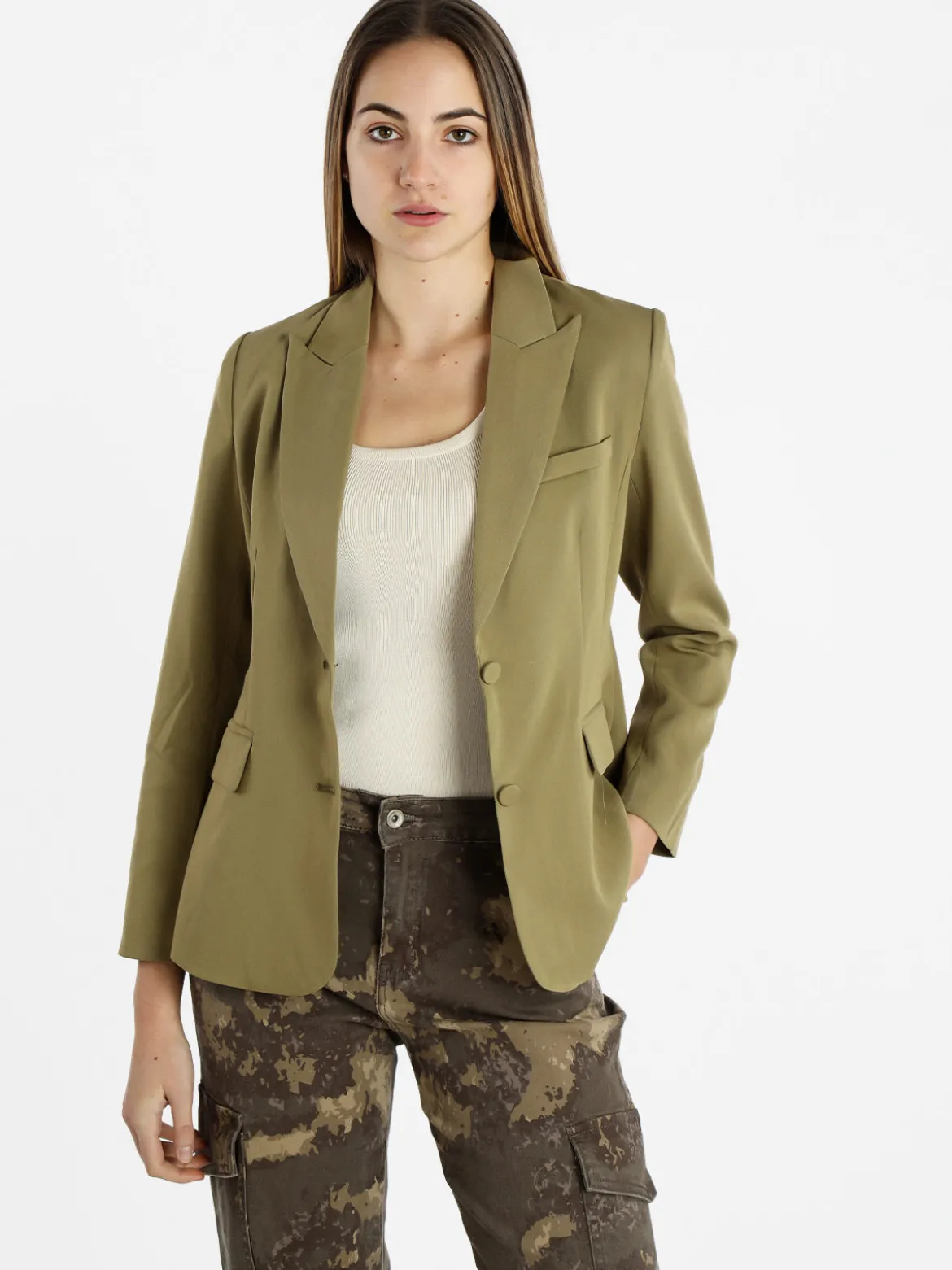 Solada Blazer classico da donna tinta unita