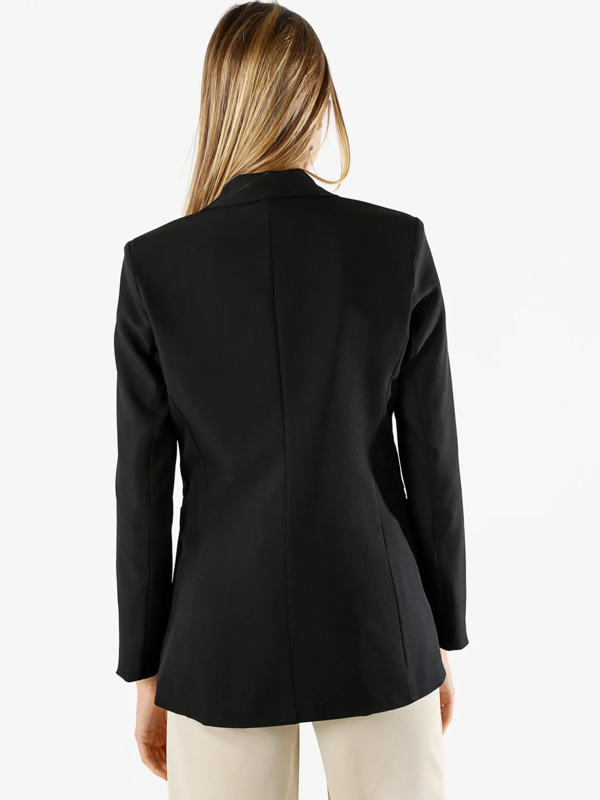 Solada Blazer donna con bottone - nero