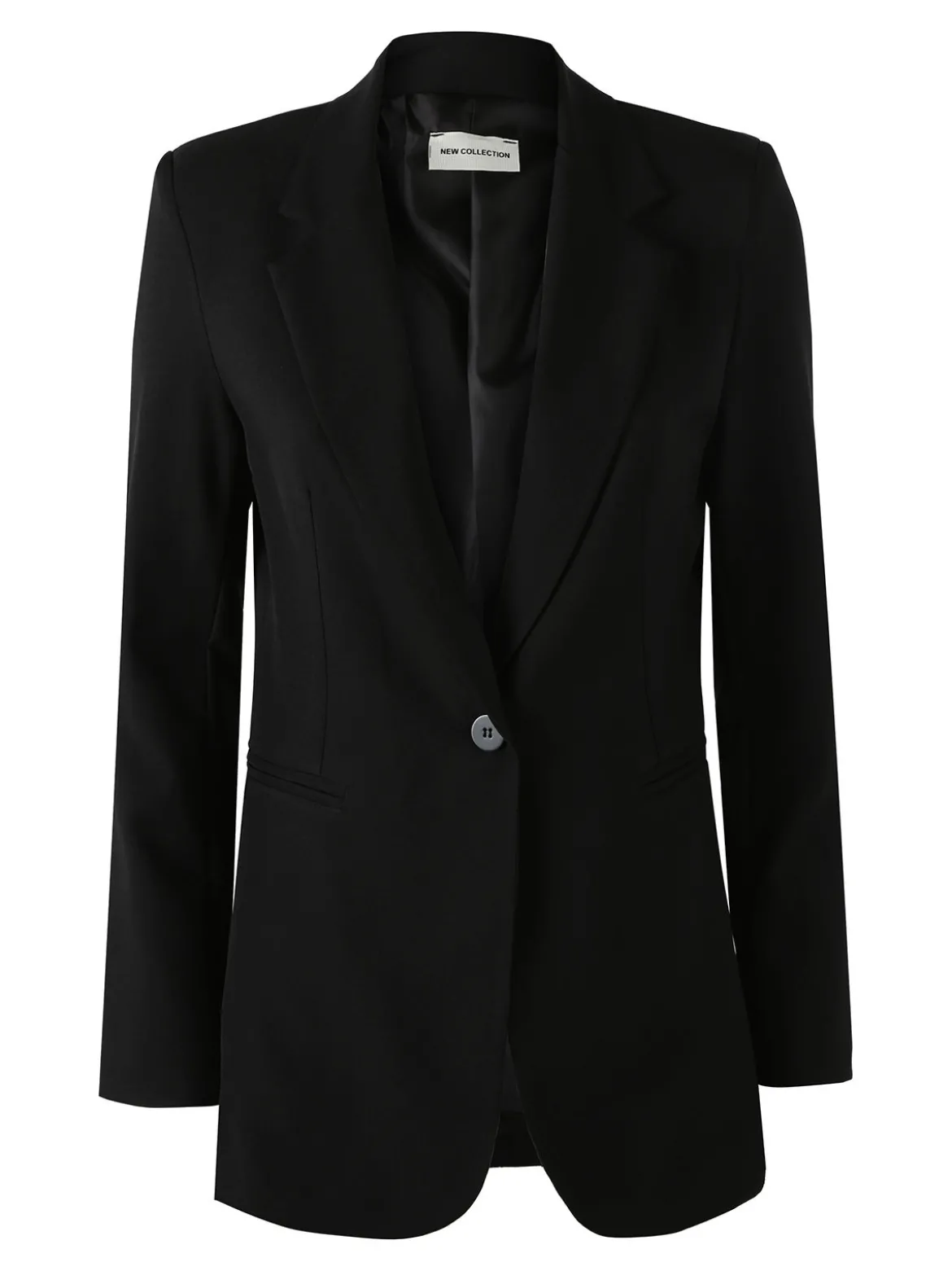 Solada Blazer donna con bottone - nero