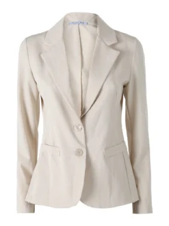 Solada Blazer donna con bottoni - beige