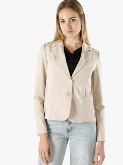 Solada Blazer donna con bottoni - beige