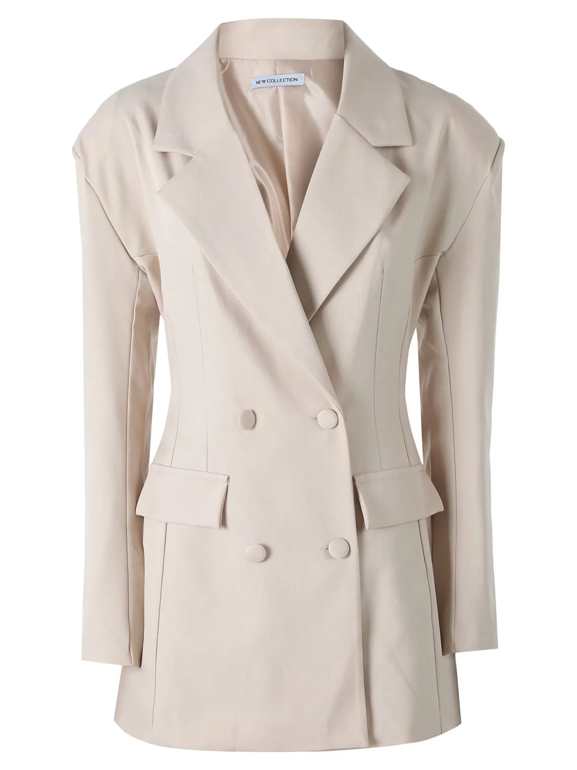 Solada Blazer donna elegante a doppiopetto - beige