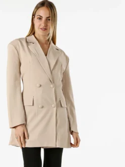 Solada Blazer donna elegante a doppiopetto - beige
