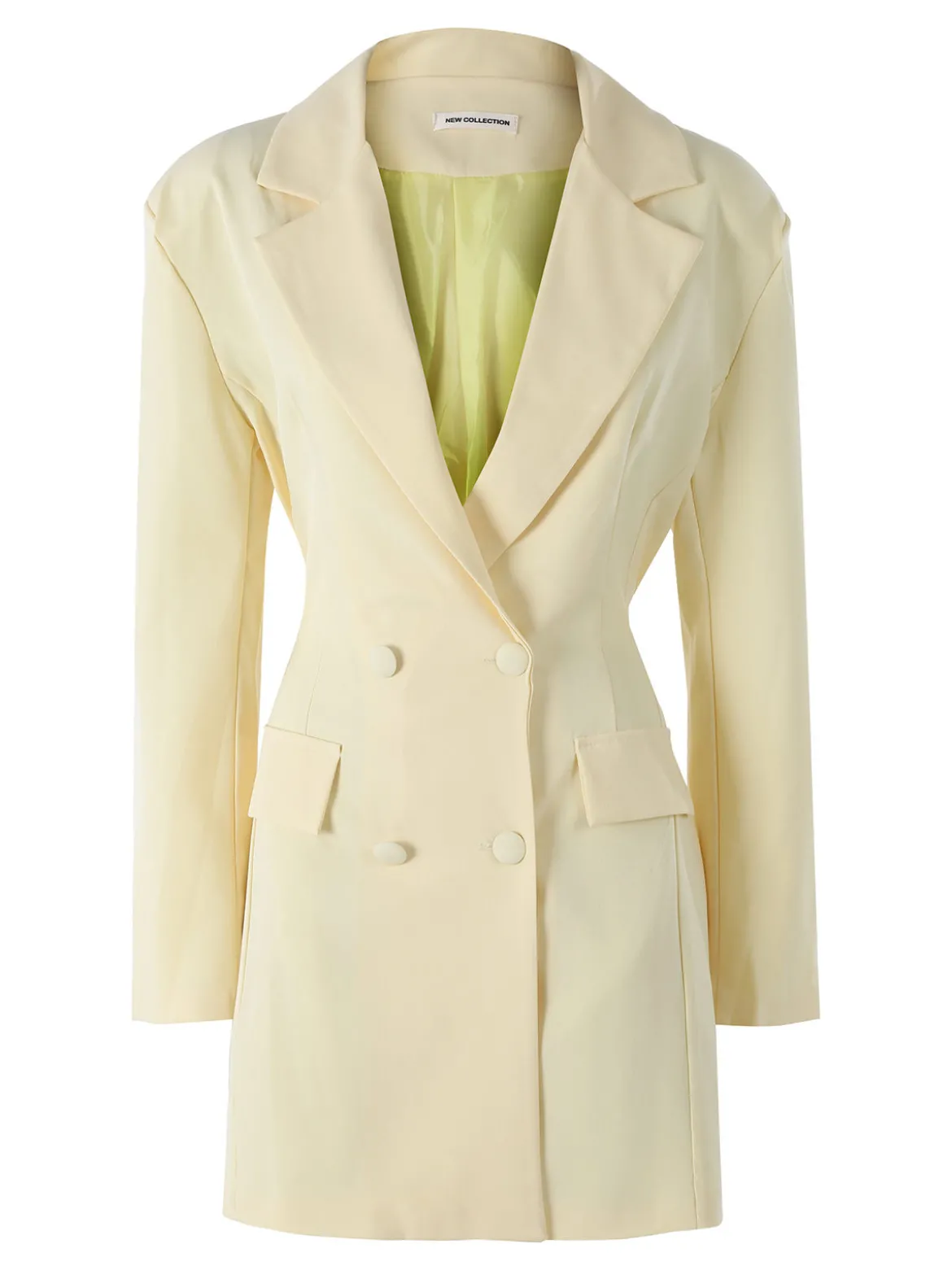 Solada Blazer donna elegante a doppiopetto - giallo