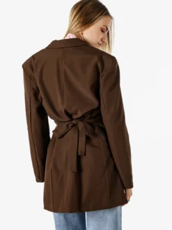 Solada Blazer donna elegante a doppiopetto - moro