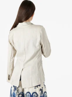 Solada Blazer donna in misto lino - beige