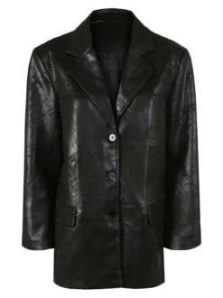 Solada Blazer donna oversize con bottoni - nero