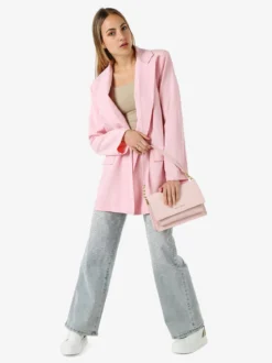Solada Blazer oversize da donna con chiusura a doppiopetto - rosa