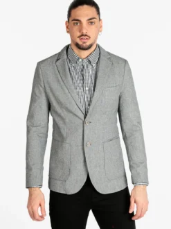 Solada Blazer uomo in misto lino e cotone