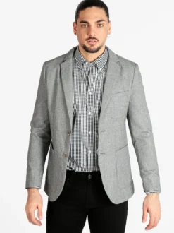 Solada Blazer uomo in misto lino e cotone