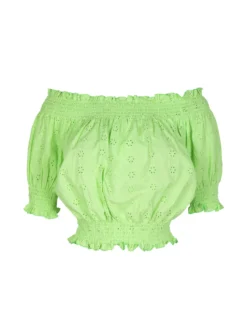 Solada Blusa cropped donna in pizzo