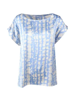 Solada Blusa donna a maniche corte con stampe