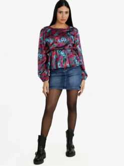 Solada Blusa donna a maniche lunghe con stampa