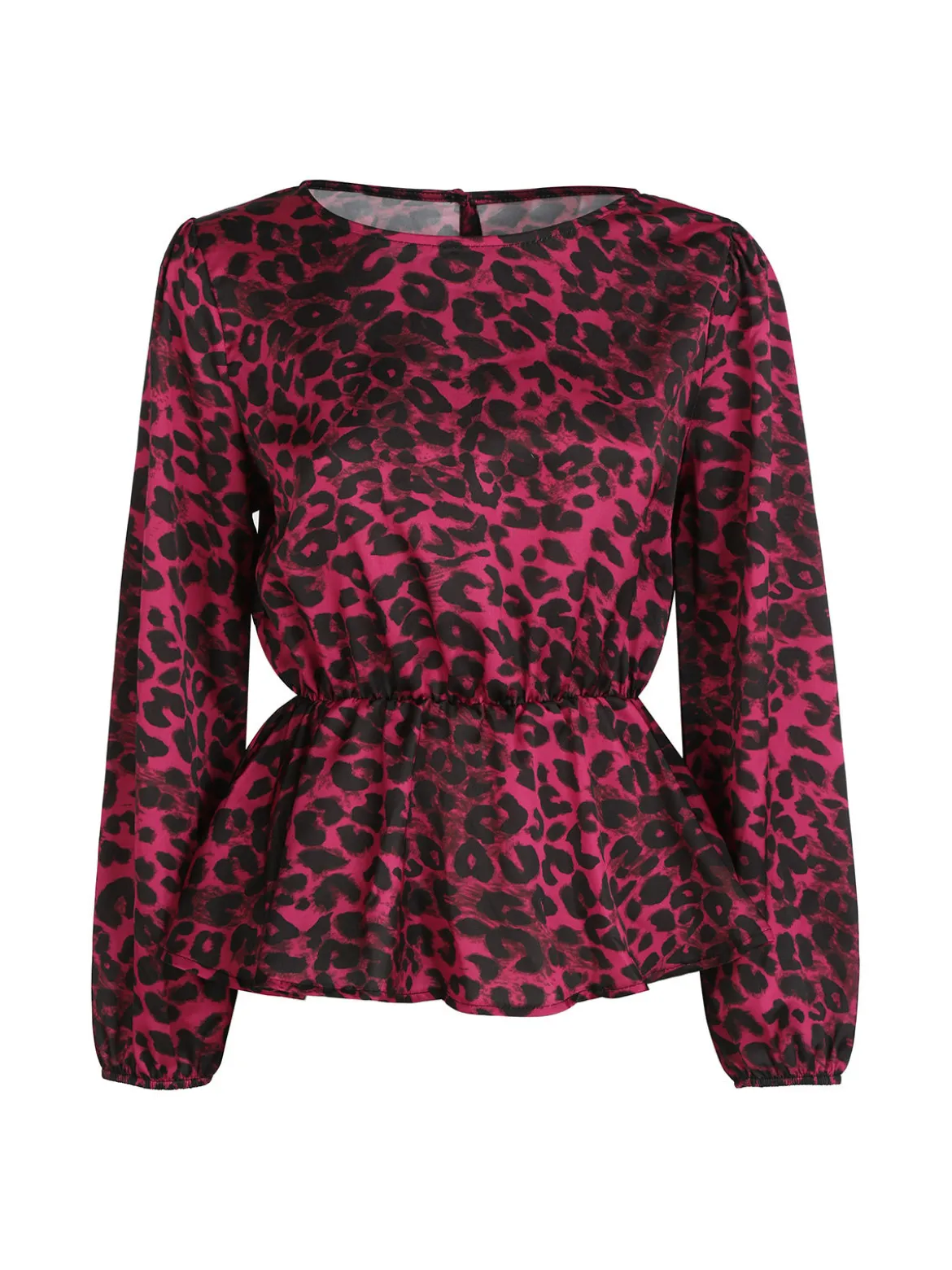 Solada Blusa donna a maniche lunghe con stampa animalier