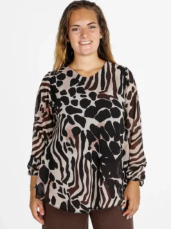 Solada Blusa donna a maniche lunghe - nero