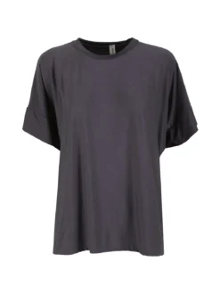 Solada Blusa donna con maniche corte a pipistrello - grigio