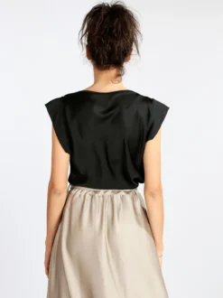 Solada Blusa donna con scollo a cascata
