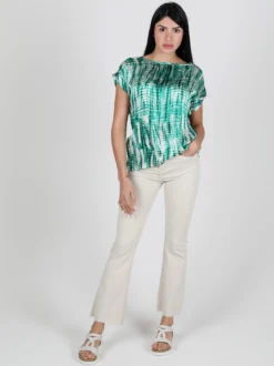 Solada Blusa donna con stampe a maniche corte