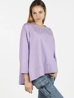 Solada Blusa donna oversize a maniche lunghe