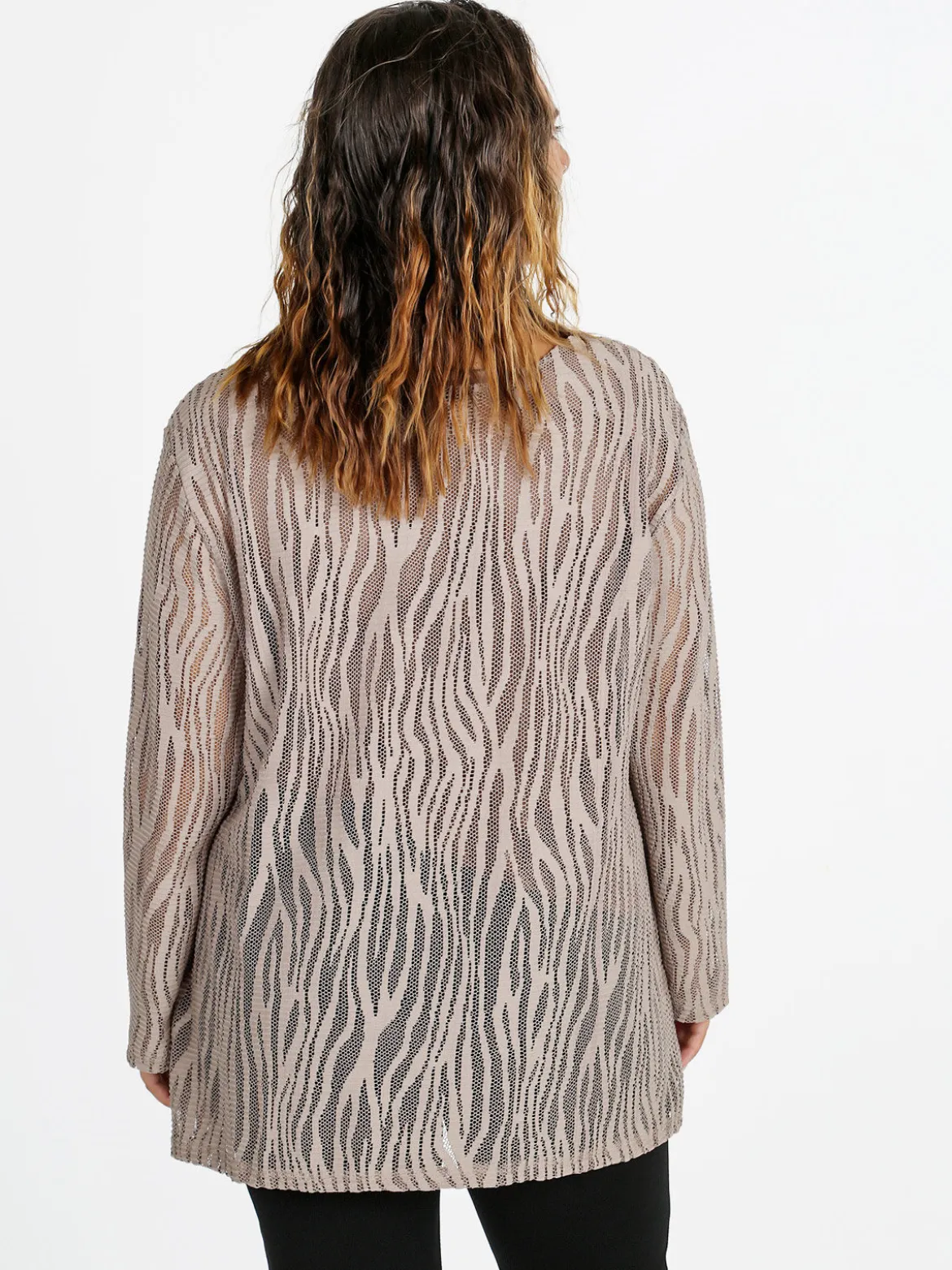 Solada Blusa donna ricamata a maniche lunghe - cammello