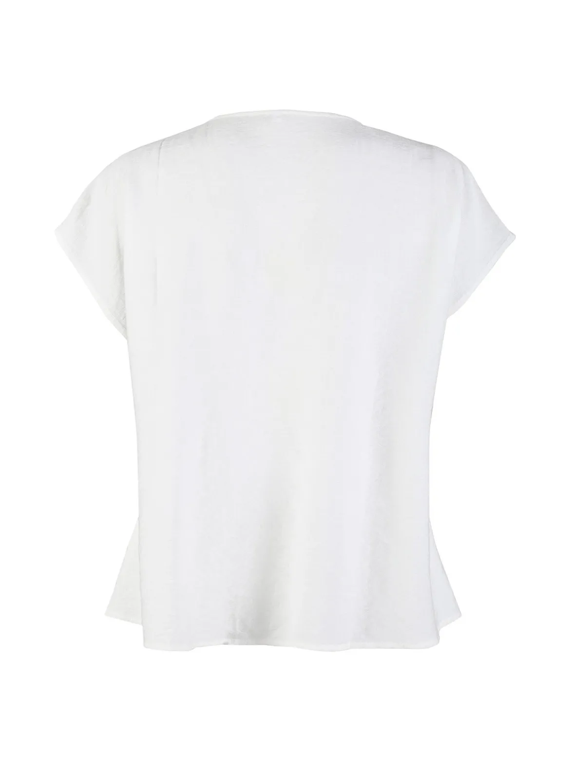 Solada Blusa donna senza maniche con scollo a V - bianco