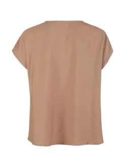 Solada Blusa donna senza maniche con scollo a V - kaki