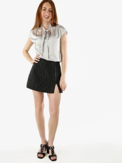 Solada Blusa donna senza maniche con scollo a V profondo - perla